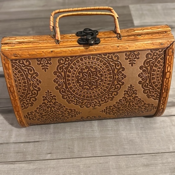 Vintage wooden purse - Picture 2 of 3